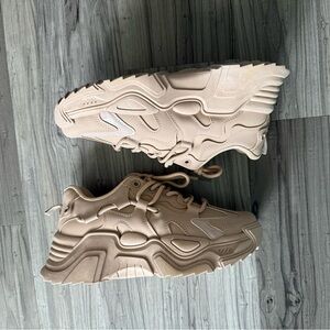 Tan chunky sneakers